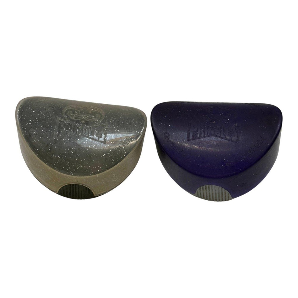 Pringles Chip Saver Cases Unisex OS Multi-Color Excellent Vintage Glitter 2pc